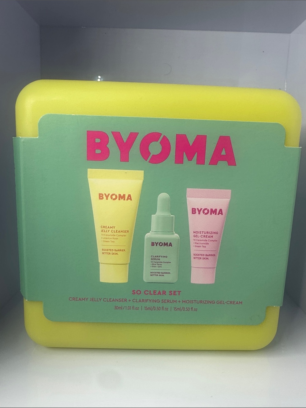 BYOMA So Clear Set - Yellow & Pink Skincare Trio